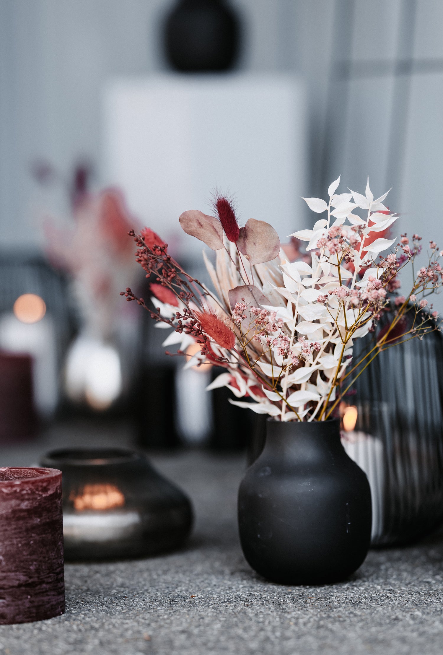 Mariage fleurs séchées