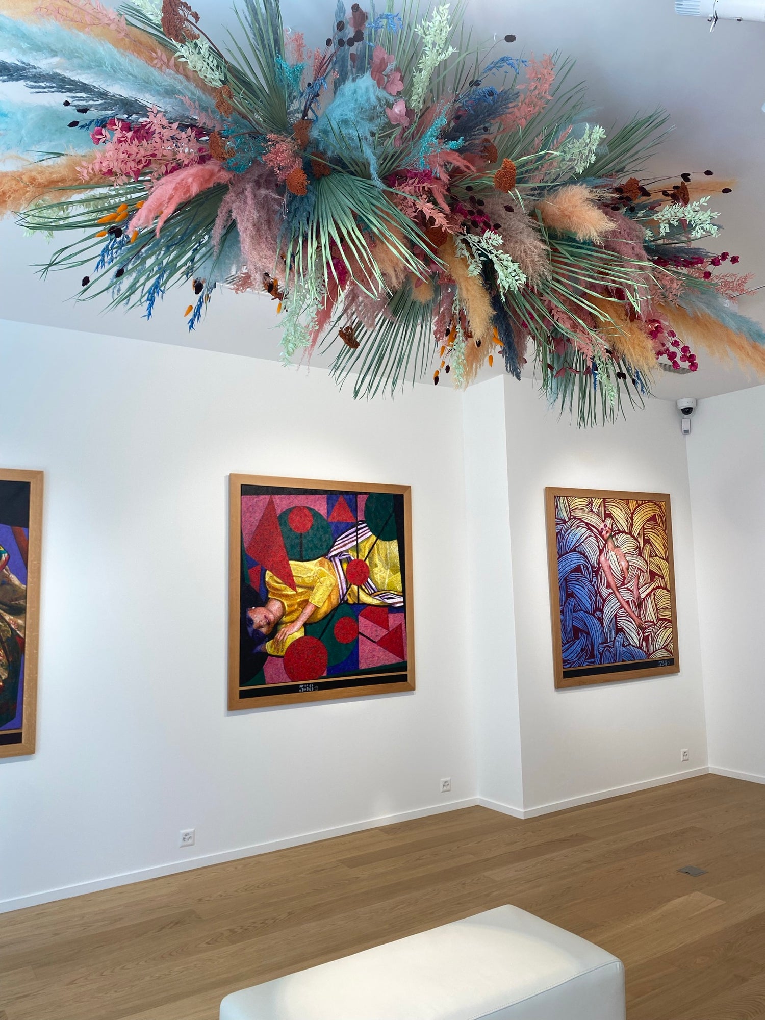 Bailly Gallery Geneva, décor fleurs séchées, flower design, fleurs séchées suisse