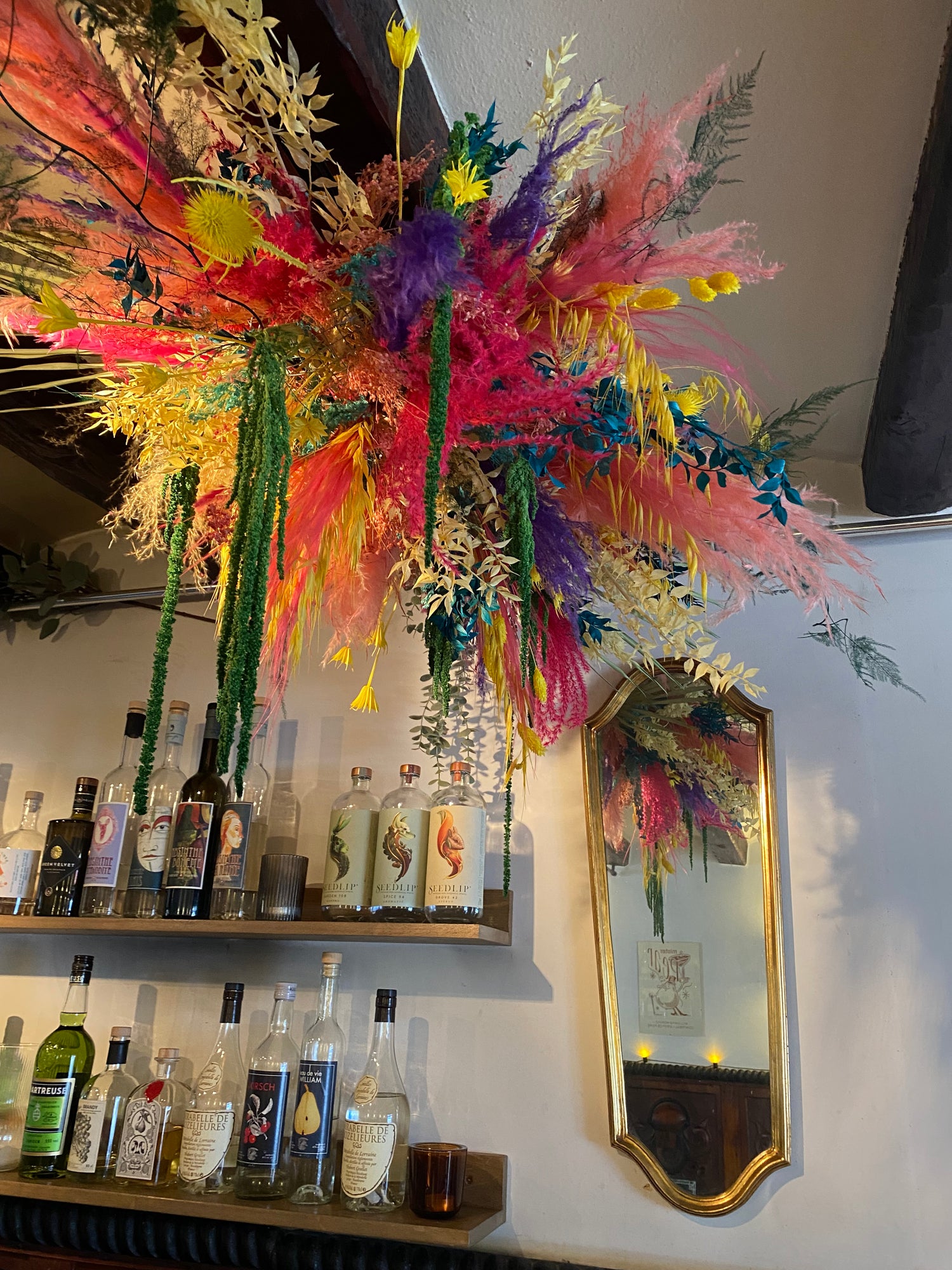 décor bar fleurs séchées la plage carouge design floral bouquet fleurs séchées 